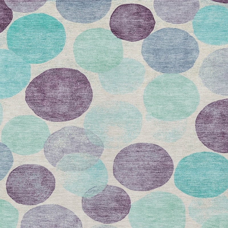 HomeRoots Geometric Transitional Rectangle Outdoor Rug