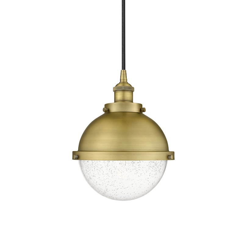 Innovations Lighting 616-1PH-12-9 Hampden Pendant Hampden 9" Wide Mini - Brushed Brass / Seedy
