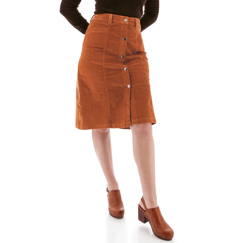 Aventura Women's Rhyder Cord Skirt - Bombay Brown - 12