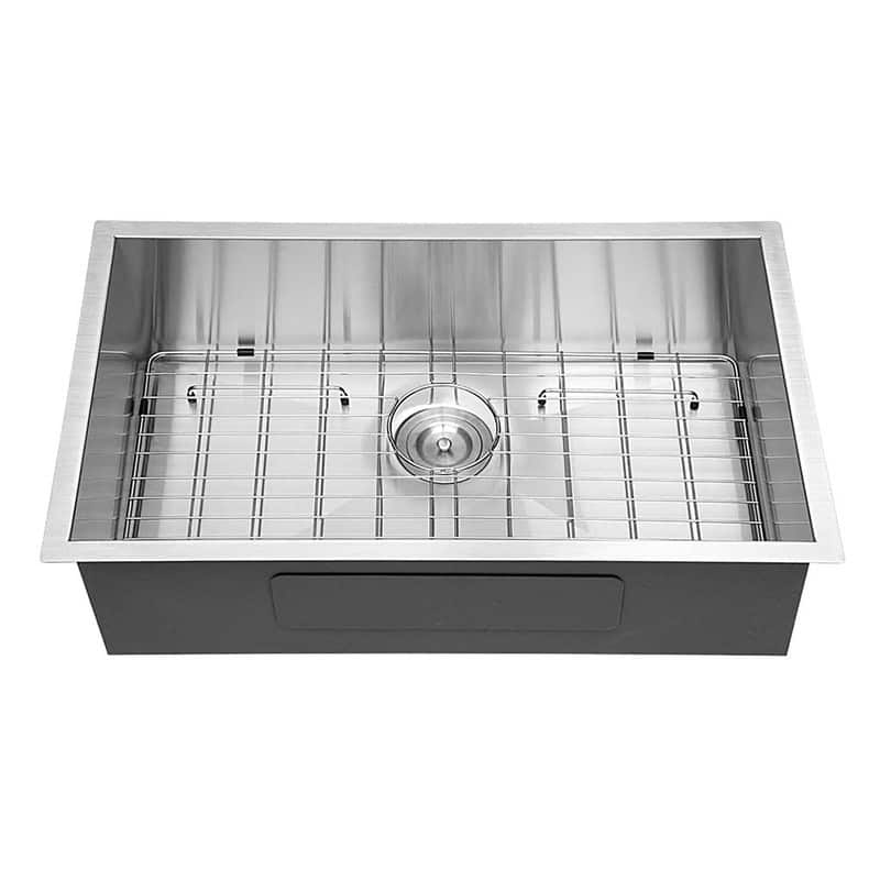 32 Inch Undermount Single Bowl 18 Gauge Stainless Steel Kitchen Sink