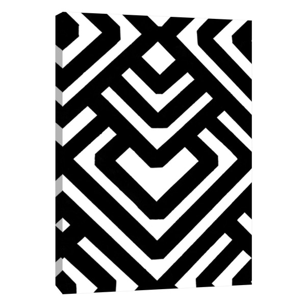 PTM Images 9-105680 PTM Canvas Collection 10" x 8" - "Monochrome Patterns 6" Giclee Abstract Art Print on Canvas