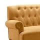 preview thumbnail 56 of 70, Moser Bay Arete Upholstered Tufted Settee Chesterfield Style Loveseat, Velvet or Linen
