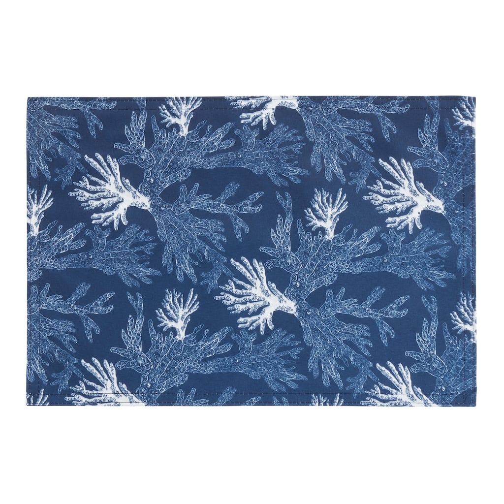 Sea Coral Design Table Mats (Set of 4) - 13"x19"