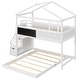 preview thumbnail 13 of 16, Twin over Full House Bunk Bed with Storage and Blackboard