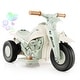 preview thumbnail 2 of 38, Gymax 6V Kids Bubble Car Electric Ride on Motorcycle w/ Music Button & Beige