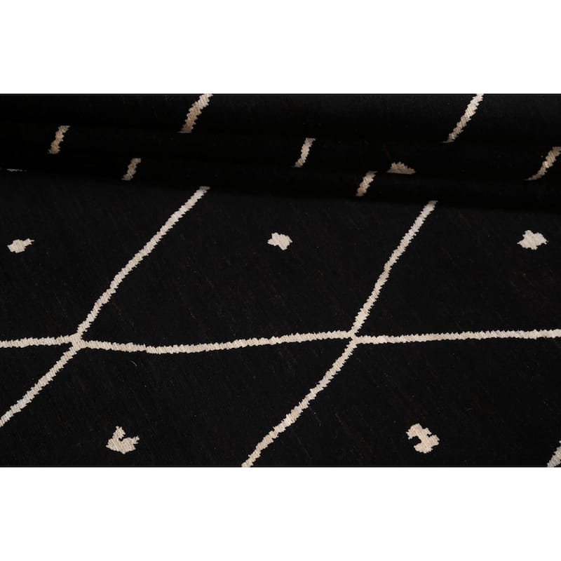 Vegetable Dye Trellis Moroccan Living Room Area Rug Wool Hand-knotted - 6'7" x 9'7"