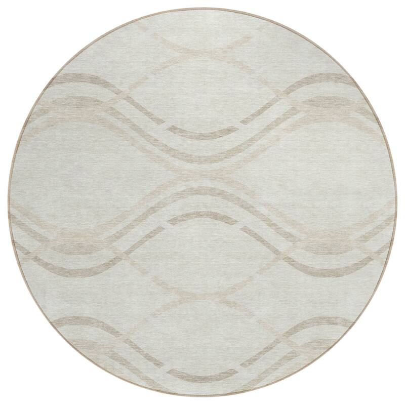 HomeRoots Abstract Transitional Rectangle Outdoor Rug