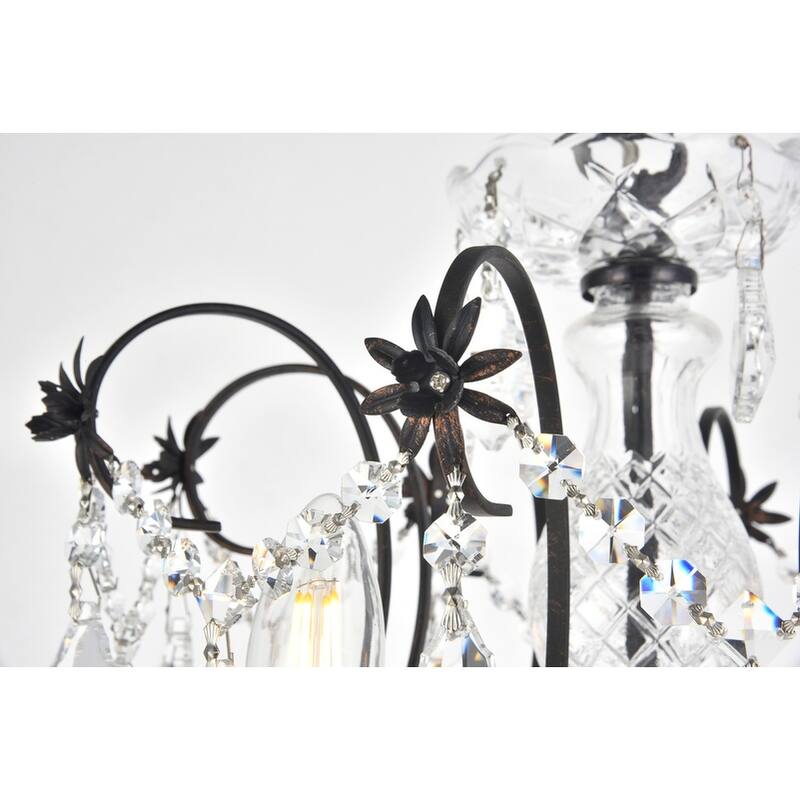 Fleur Illumination 12 light Dark Bronze Chandelier