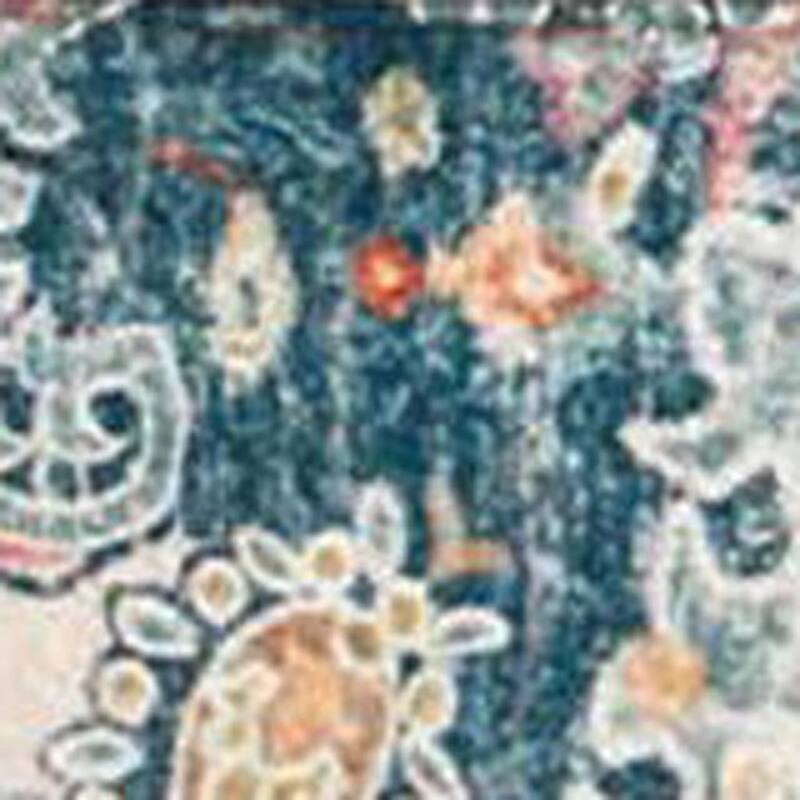 HomeRoots Medallion Traditional Rectangle Area Rug