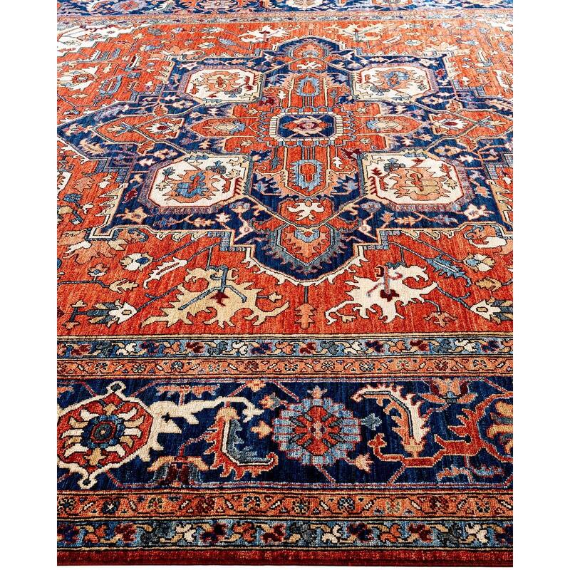 Serapi One-of-a-Kind Hand-Knotted Area Rug - Orange, 9' 2" x 11' 10" - 9' 2" x 11' 10"