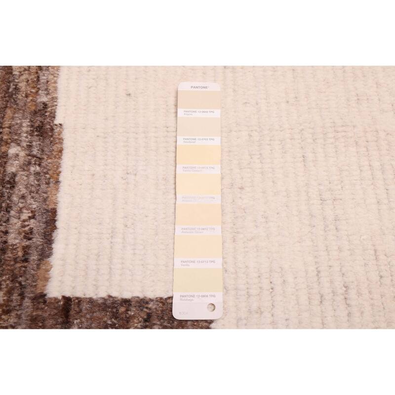 ECARPETGALLERY Hand-knotted Pak Finest Marrakesh Cream Wool Rug - 8'10 x 12'3