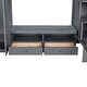 preview thumbnail 31 of 30, Multifunctional Loft Bed,Full Size Loft Bed with Wardrobe,Low Storage Table and Storage Staircase,White/Gray