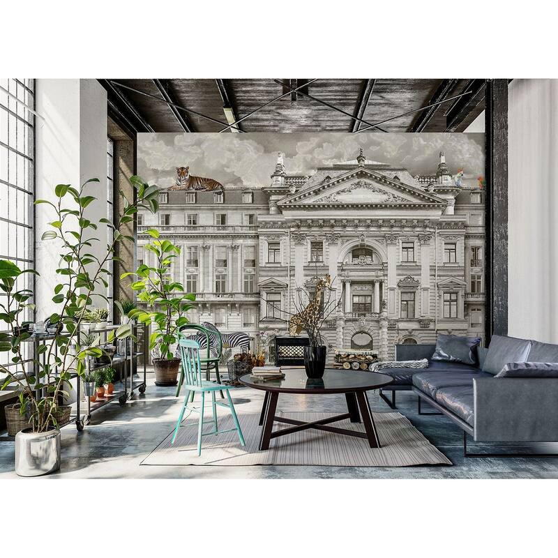 Zoo Animals Urban Safari Wallpaper Mural