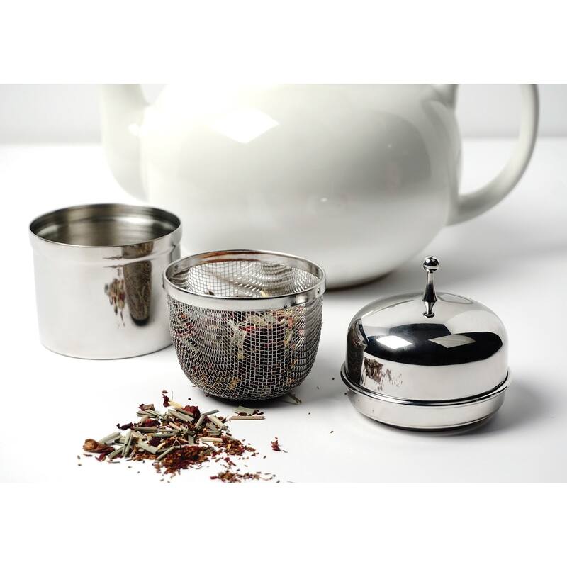 0.5-Cup Stainless Steel Mesh Floating Spice Ball - Ball, 2-1/2 x 2-1/2x 4-Inch; 1/2 Cup Capacity