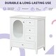 preview thumbnail 5 of 8, 30" Bathroom Vanity with Sink, Bathroom Vanity Cabinet with Three Drawers and Door, Solid Wood and MDF