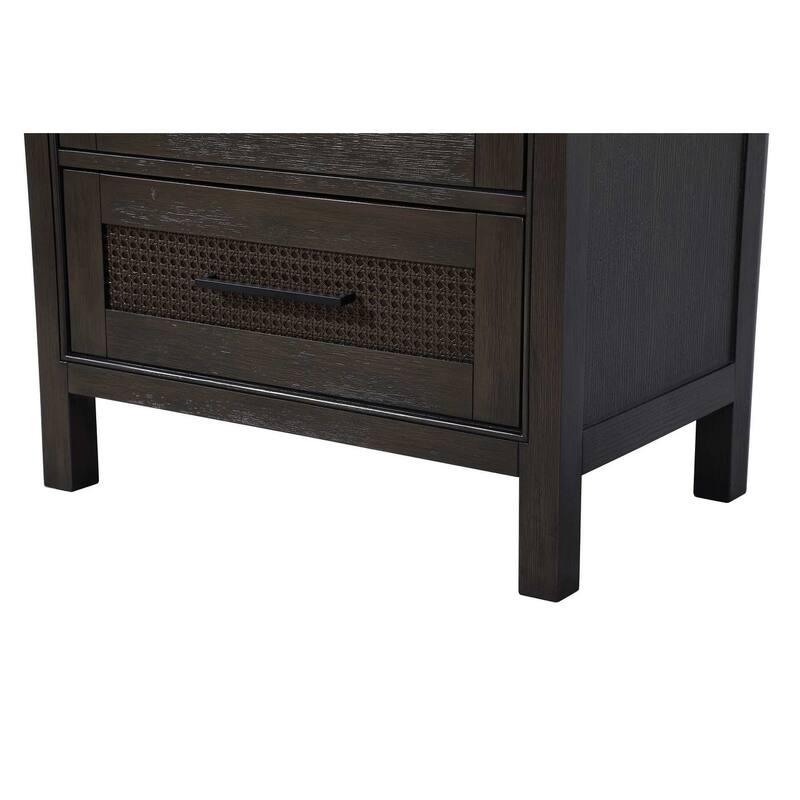 Winslow 16-28 Inch Open Shelving Bath Storage Cabinet