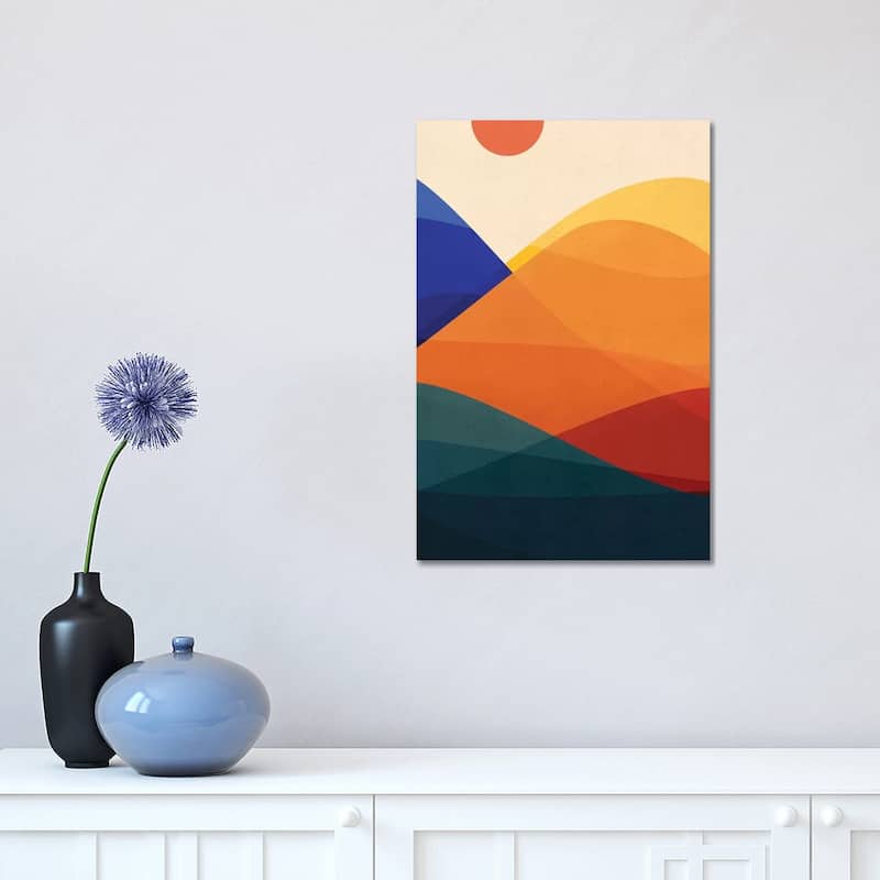 iCanvas "Meditative Mountains" by Modern Tropical Canvas Print - 18x12x1.5