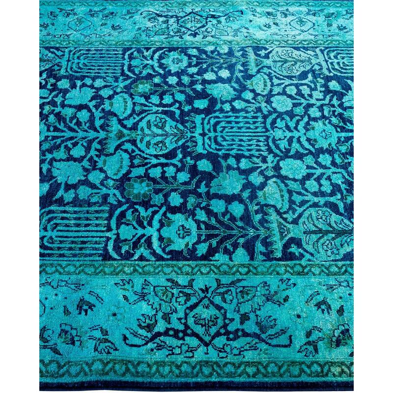 Vibrance One-of-a-Kind Hand-Knotted Area Rug - Blue, 5' 2" x 7' 6" - 5' 2" x 7' 6"