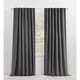 preview thumbnail 1 of 31, Lauren Ralph Lauren Velvety Back Tab/Rod Pocket Curtain Single Panel 52x108 - Charcoal