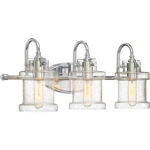 Quoizel Danbury Polished Chrome 3-light Bath Light