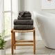 preview thumbnail 150 of 197, Linery & Co. Cotton Diamond Waffle Texture Bath Towels 6 Piece Set - Midnight