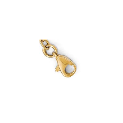 Curata 14k Yellow Gold Fancy Polished Infinity Bracelet 7 Inch