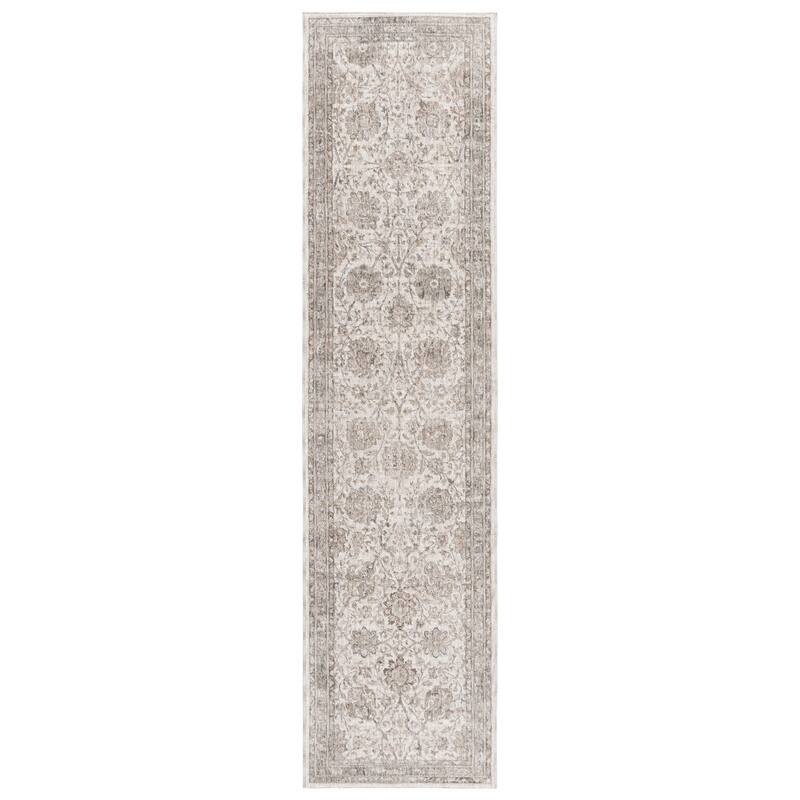 SAFAVIEH Mason Mafalda Vintage Rug - 2' x 8' Runner - Ivory/Beige Grey