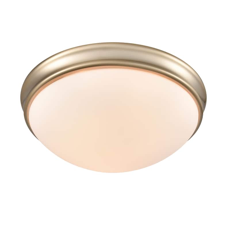 Millennium Lighting 3 Light 14" Wide Flush Mount Bowl Ceiling Fixture - Modern Gold