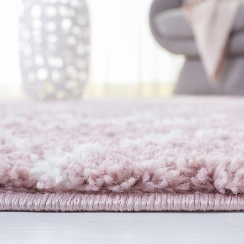 SAFAVIEH Berber Shag Ilmie Light Grey/Cream Rug