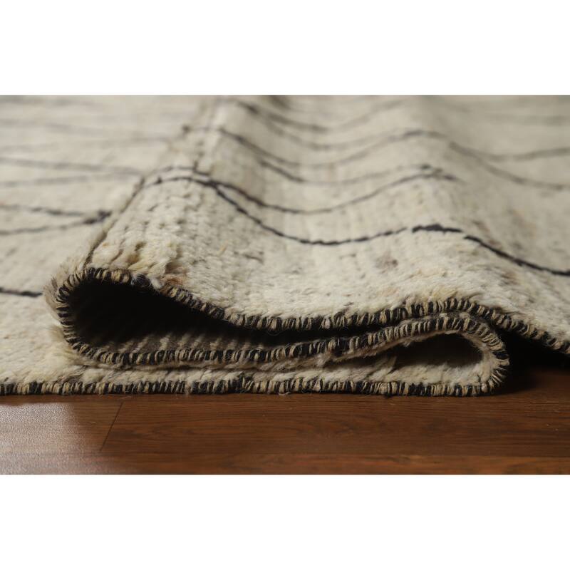 Trellis Moroccan Oriental Area Rug Handmade Wool Carpet - 6'7" x 10'0"