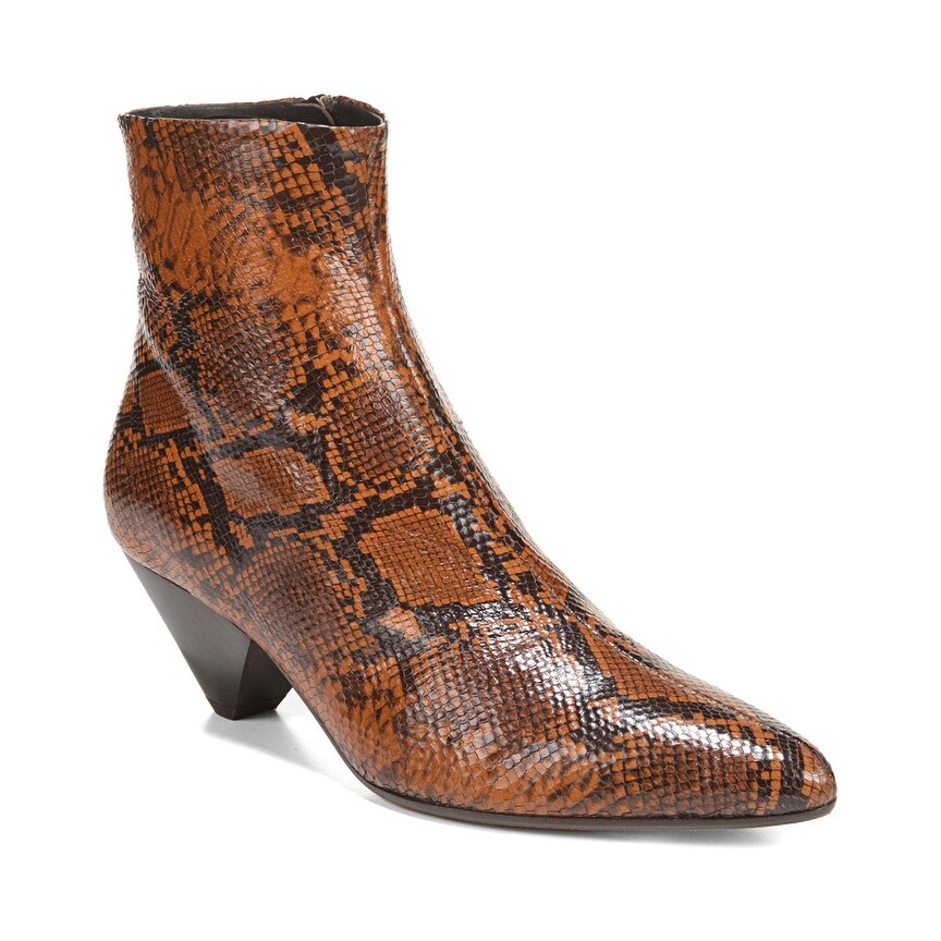 Vince Alder Leather Bootie - Overstock