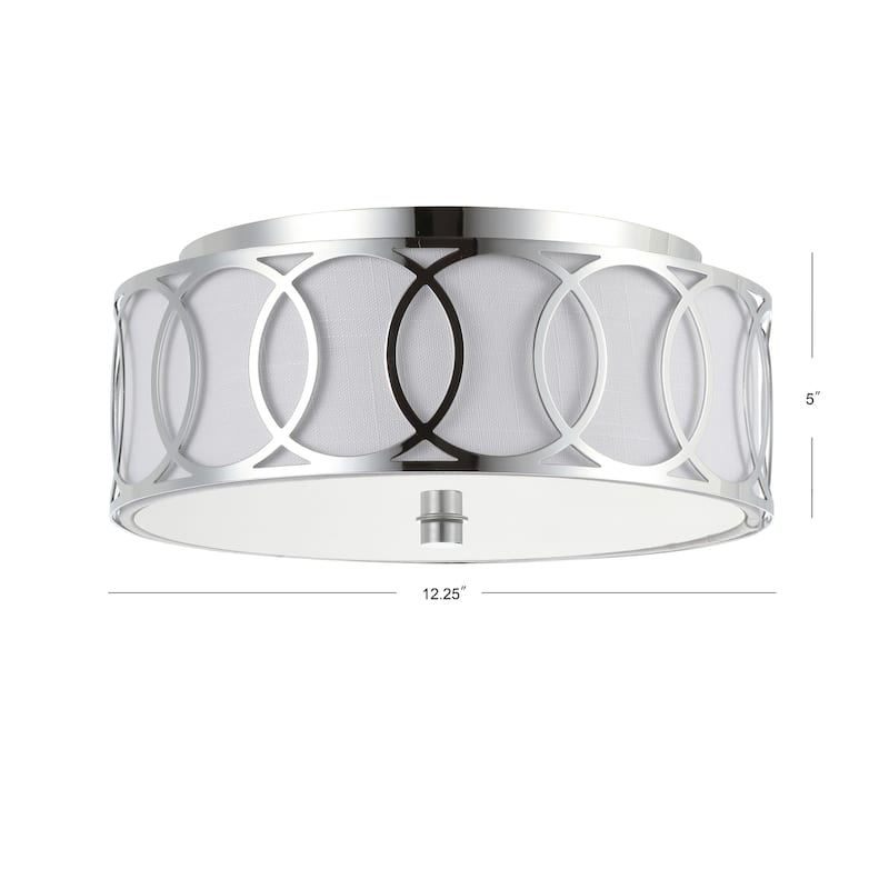 Elizabeth Metal LED Flush Mount, by JONATHAN Y