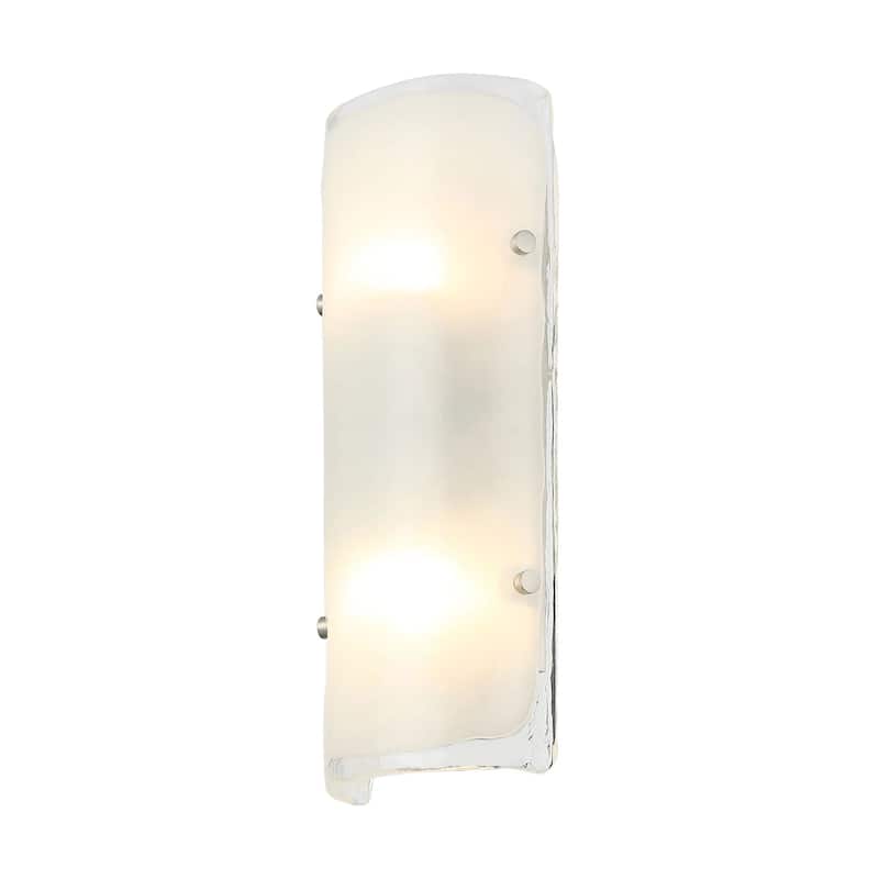 Fairchild 2-Light Flush Wall Sconce w/ Black/Nickel/Brass Hardware