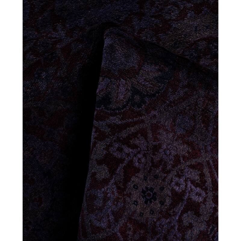 Overdyed One-of-a-Kind Hand-Knotted Area Rug - Red - 4' 1" x 6' 3"