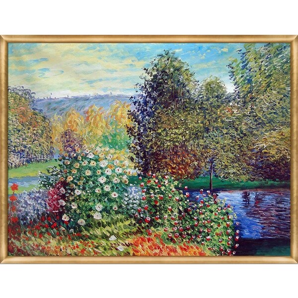 Claude Monet 'Corner of the Garden at Montgeron' Hand Painted Oil Reproduction