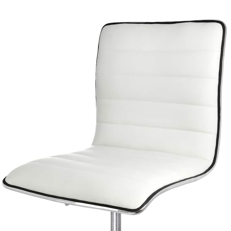 Faux Leather Adjustable Rolling Office Chair - 29.3-34 Inches