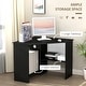 preview thumbnail 5 of 22, HOMCOM Corner Computer Desk with Storage Shelf, Writing Table Study Workstation for Home Office