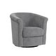 preview thumbnail 18 of 62, Marvel Traditional 360-degree Swivel Tub Chair Yowza Chenille Gray Shingle