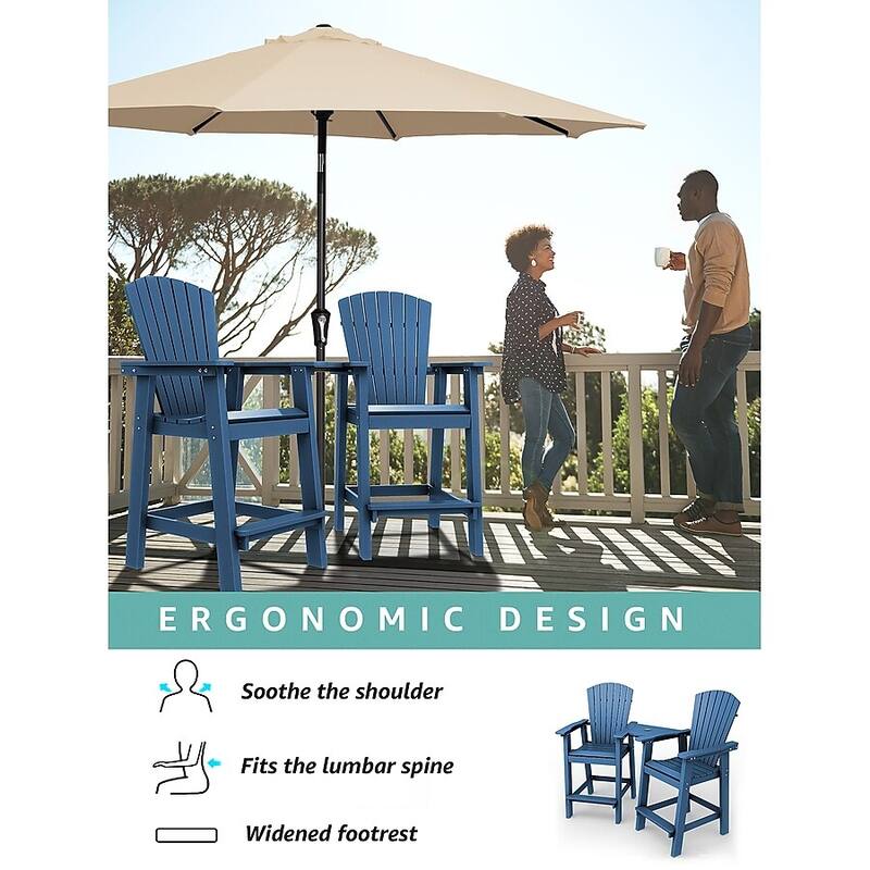HIPS Plastic Barstool Adirondack Chair