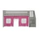 preview thumbnail 58 of 67, Max and Lily Twin Low Loft with Stairs and Curtains