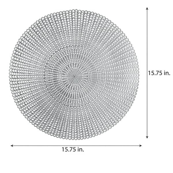 Home Details 4 Pack Round Woven Look Placemats Bed Bath & Beyond