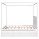 preview thumbnail 30 of 34, Elegant Design Canopy Platform Bed featuring a Twin Size Trundle and Three Storage Drawers,Queen Size