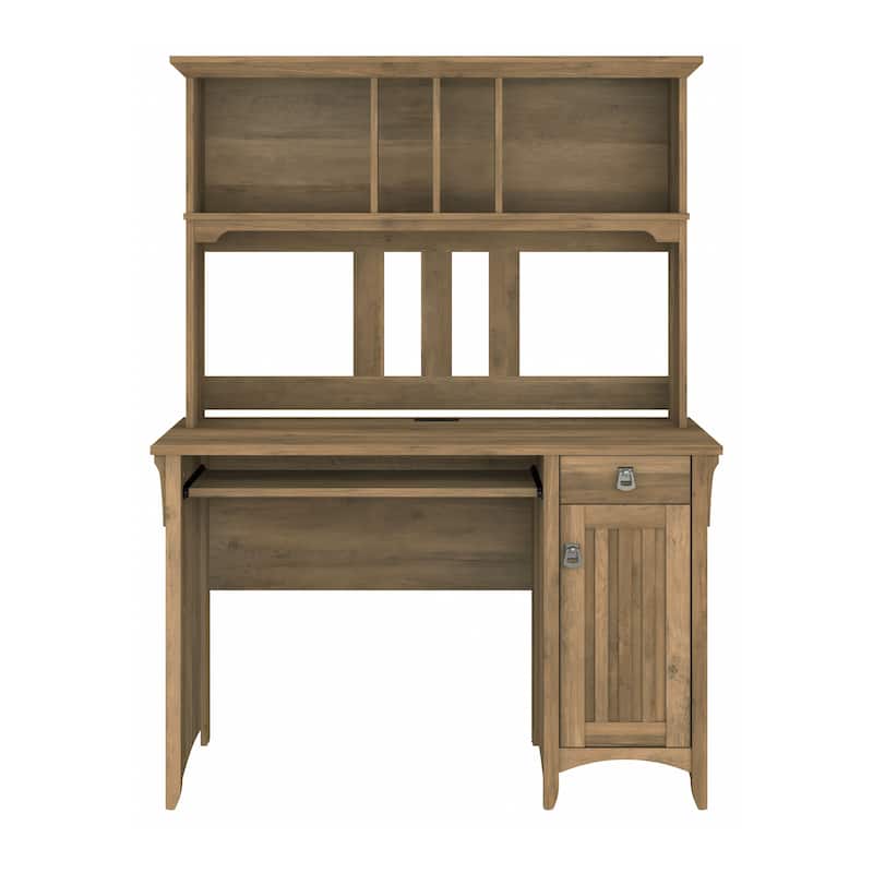 Bush Furniture Salinas Small Computer Desk with Storage Hutch