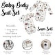 preview thumbnail 4 of 3, Sweet Jojo Designs Red Blue Construction Truck Boy 0-6M Baby Clothes Bodysuits 2 Pack Transportation Bulldozer Grey Black White