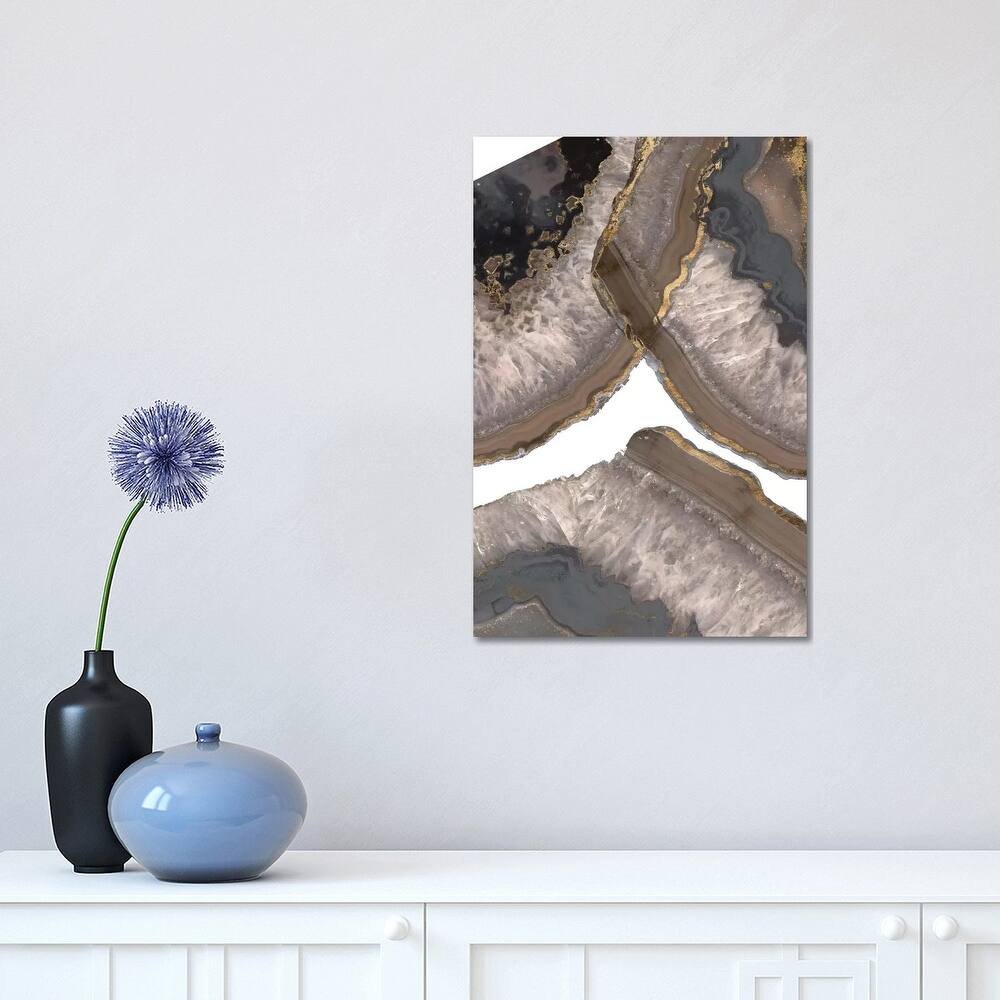 iCanvas "Neutral Agates II" by Jennifer Goldberger Canvas Print
