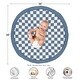 preview thumbnail 4 of 3, Sweet Jojo Designs Blue Gingham Checkered Plaid Boy Baby Tummy Time Playmat - Vintage Classic Checkerboard, Geometric Minimalist