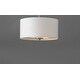 preview thumbnail 4 of 2, Bongo 13" Wide Metal Semi Flush Mount Ceiling Light