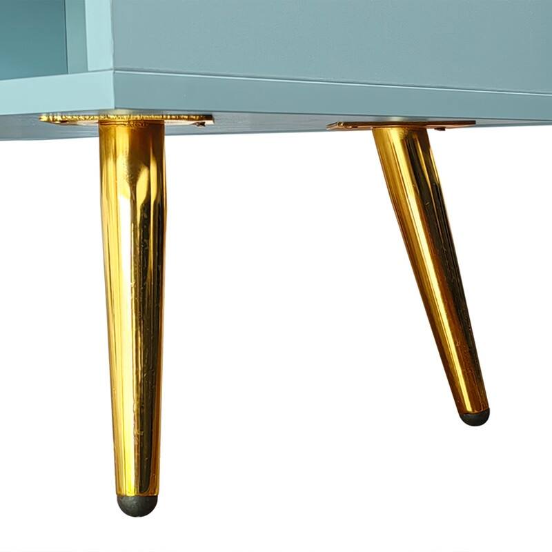 Modern Shoe Storage Bench with Storage Cabinet and Upholstered Cushions, Entryway Bench with Open Compartment for Living Room