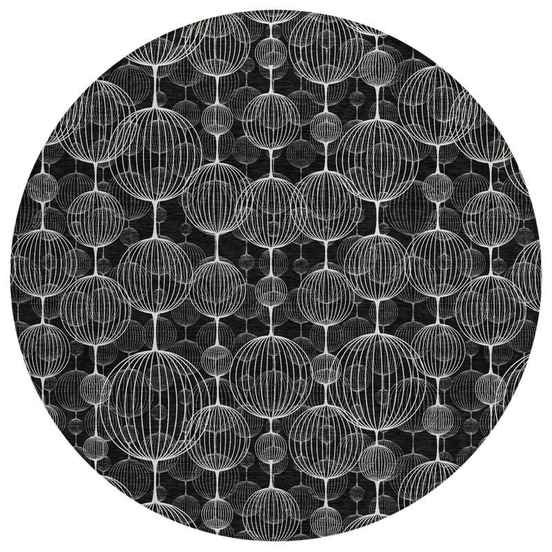 Machine Washable Indoor/ Outdoor Chantille Modern Decor Rug