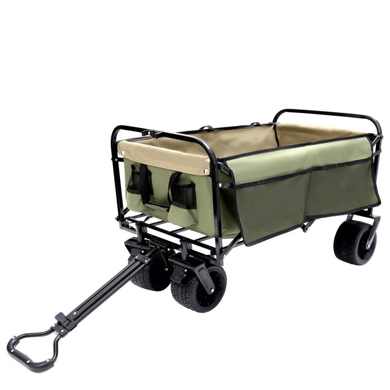 3.1 cu ft. Steel Foldable Wagon Cart